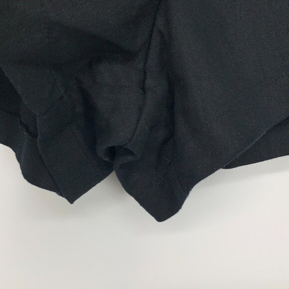 Isabel Maternity Shorts Black Linen Blend Tie Front Pull On NWT - Picture 5 of 9